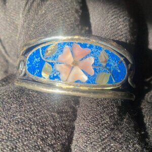 Vintage Silver inlay bracelet